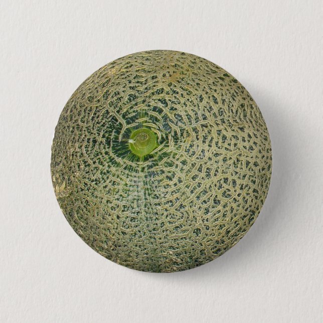 Macaron Rond 5 Cm Jardin Cantaloupe frais (Devant)