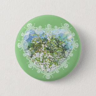 Macaron Rond 5 Cm Jardin fleuri
