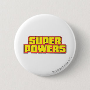 Macaron Rond 5 Cm Jaune du logo Super Powers™