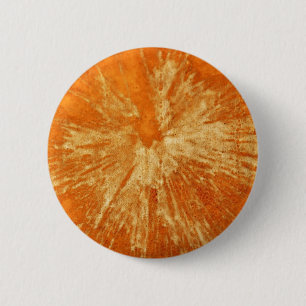 Macaron Rond 5 Cm Jaune sur Orange Painball