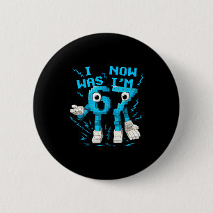 Macaron Rond 5 Cm J'avais 6 ans maintenant j'ai 7 ans 67 Six Sept 7