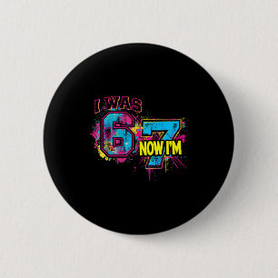 Macaron Rond 5 Cm J'avais 6 ans maintenant j'ai 7 ans Anniversaire,