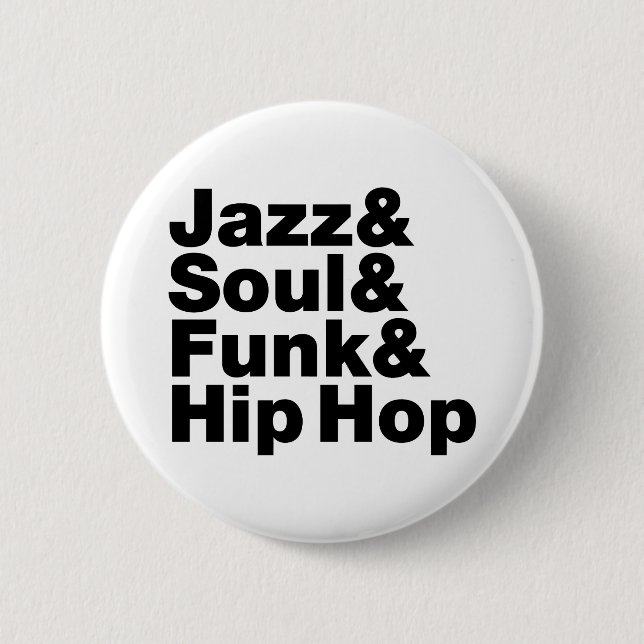 Macaron Rond 5 Cm Jazz & Soul & Funk & Hip hop (Devant)