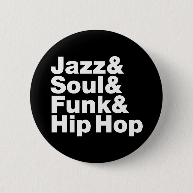 Macaron Rond 5 Cm Jazz & Soul & Funk & Hip hop (Devant)