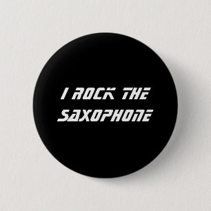 Macaron Rond 5 Cm Je bascule le saxophone