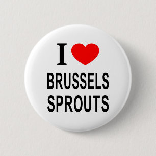 MACARON ROND 5 CM JE ❤️ BRUXELLES SPROUTS J'AIME BRUXELLES SPROUTS I