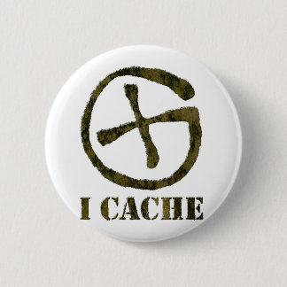Macaron Rond 5 Cm JE CACHE le bouton
