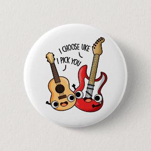 Macaron Rond 5 Cm Je Choisis Uke Je Vous Choisis Drôle Guitare Ukule