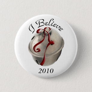 Macaron Rond 5 Cm Je crois Reindeer Bell Button