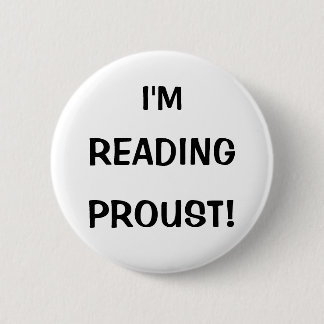 Macaron Rond 5 Cm "Je lis Proust ! "