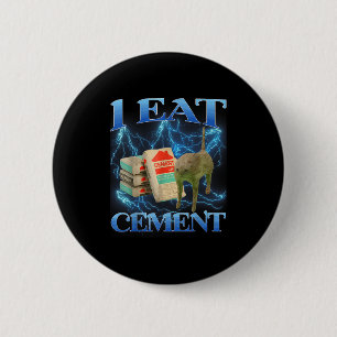 Macaron Rond 5 Cm Je Mange Cement Drôle Chat Mème Internet Mèmes Drô
