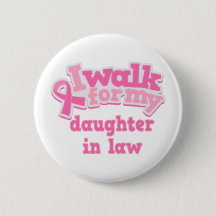 Macaron Rond 5 Cm Je marche pour ma belle-fille