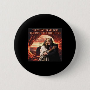 Macaron Rond 5 Cm Je Me Détestais De Dire La Vérité À Jésus Trump 20