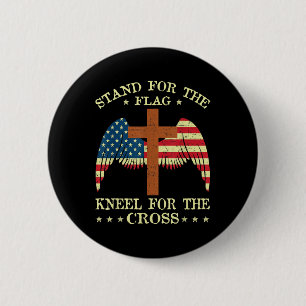 Macaron Rond 5 Cm Je Me Trouve Pour Le Drapeau Kneel Pour Le Mémoria