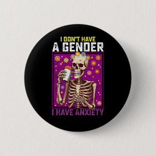 Macaron Rond 5 Cm Je n'ai pas de sexe j'ai de l'anxiété non binaire