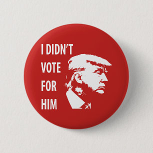 Macaron Rond 5 Cm Je n'ai pas voté pour Trump