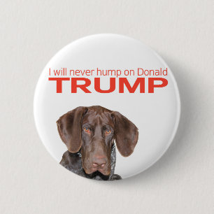 Macaron Rond 5 Cm Je ne boirai jamais sur Donald Trump !