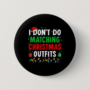 Macaron Rond 5 Cm Je ne fais pas correspondre les tenues de Noël Fam