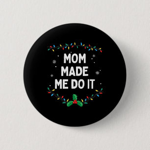 Macaron Rond 5 Cm Je ne fais pas correspondre les tenues de Noël Mam