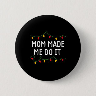 Macaron Rond 5 Cm Je ne fais pas correspondre les tenues de Noël Mam