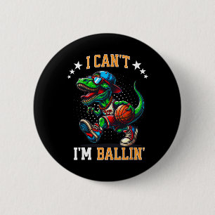 Macaron Rond 5 Cm Je ne peux pas, je dessine un squelette de dinosau
