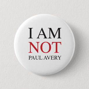 Macaron Rond 5 Cm Je ne suis pas Paul Avery