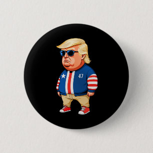 Macaron Rond 5 Cm Je ne suis qu'un gars de frissons Trump drôle de m