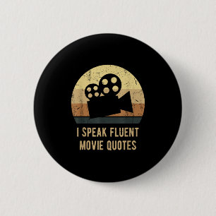 Macaron Rond 5 Cm Je Parle Citations De Film Fluent Citations Vintag
