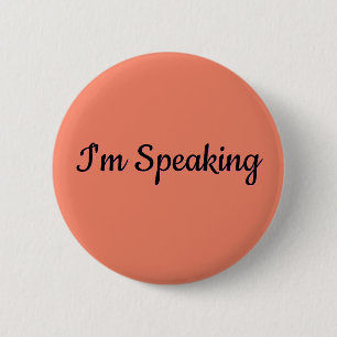 Macaron Rond 5 Cm Je parle mème - Texte personnalisé