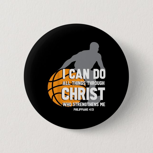 Macaron Rond 5 Cm Je Peux Faire Tout Par Le Christ Christian Byske (Devant)