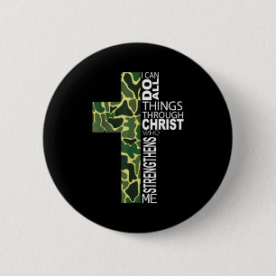 Macaron Rond 5 Cm Je peux faire toutes choses par Christ qui me fort