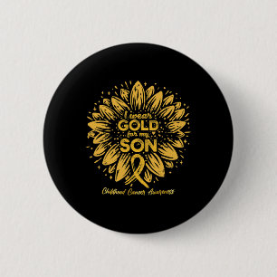 Macaron Rond 5 Cm Je porte de l'or pour mon fils - Enfance Tournesol
