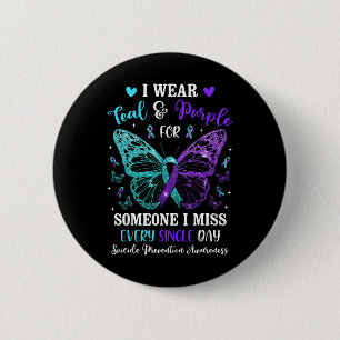 Macaron Rond 5 Cm Je Porte Des Experts Turquoises Et Violets En Prév
