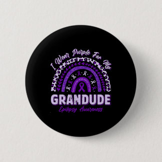 Macaron Rond 5 Cm Je Porte Du Purple Pour Ma Conscience De L'Épileps