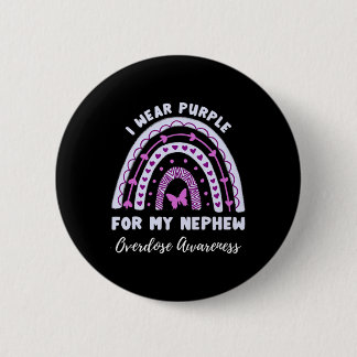 Macaron Rond 5 Cm Je Porte Du Purple Pour Mon Rai De Sensibilisation