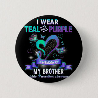 Macaron Rond 5 Cm Je Porte Du Turquoise Et Du Violet Pour La Prévent