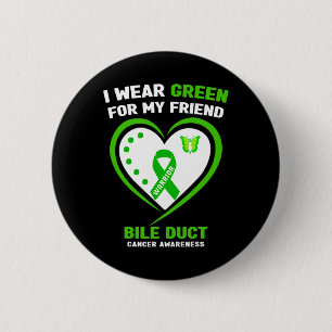 Macaron Rond 5 Cm Je Porte Du Vert Pour Mon Ami Bile Duct Cancer Awa