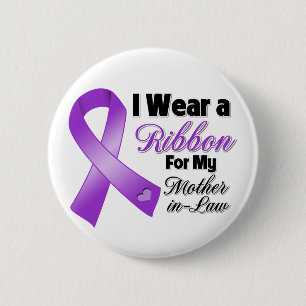 Macaron Rond 5 Cm Je Porte Du Violet Pour Ma belle-mère