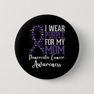 Macaron Rond 5 Cm Je Porte Du Violet Pour Ma Mère Académie De Cancer