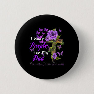 Macaron Rond 5 Cm Je Porte Du Violet Pour Mon Père Pancréatique Canc