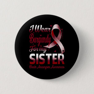 Macaron Rond 5 Cm Je Porte La Bourgogne Pour Mon Cerveau Aneurysm Me