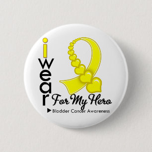 Macaron Rond 5 Cm Je porte le ruban de cancer de la vessie pour mon