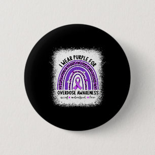 Macaron Rond 5 Cm Je Porte Le Violet Pour La Sensibilisation À La Su