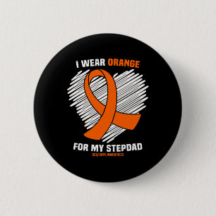 Macaron Rond 5 Cm Je Porte L'Orange Pour Mon Stepdad Rsdcrps Sensibi