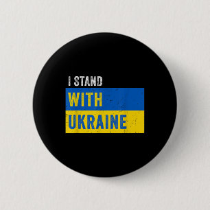 Macaron Rond 5 Cm Je Prends Position Avec L'Ukraine _ Arrêtez Poutin