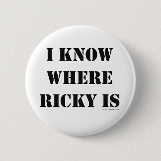 Macaron Rond 5 Cm Je Sais Où Ricky Est Livre Slogan Fun Design