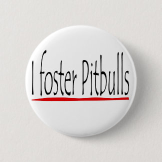 Macaron Rond 5 Cm Je stimule le bouton de pitbulls