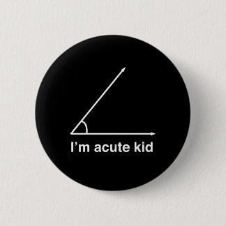 Macaron Rond 5 Cm Je suis Acute Kid