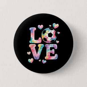 Macaron Rond 5 Cm Je suis amoureux du gardien de but de football Fil
