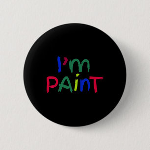 Macaron Rond 5 Cm Je suis assorti à la peinture J'adore peindre au d